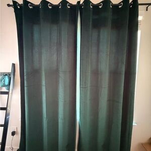 Elegant Dark Green Curtains